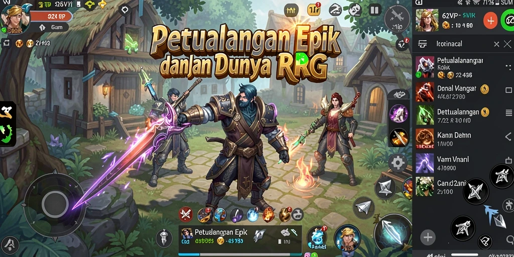 Gameplay menakjubkan dalam dunia RPG yang penuh tantangan.