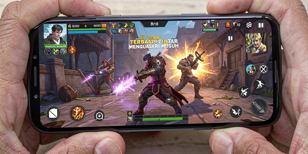Tampilan strategis menegangkan dalam gameplay 8II.