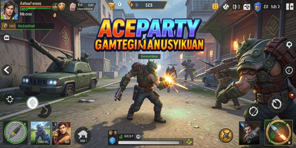 Tampilan menarik dari gameplay <strong>ACEPARTY</strong> yang mendebarkan.