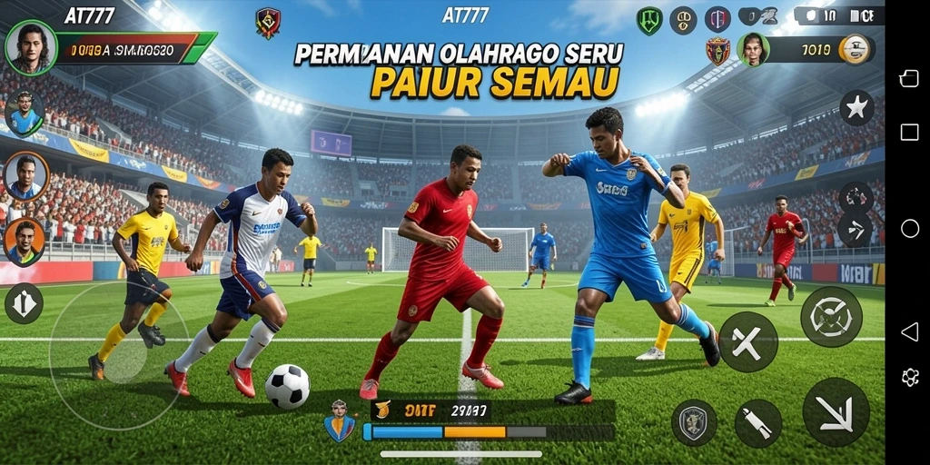 Screenshot gameplay menampilkan aksi seru di AT777.