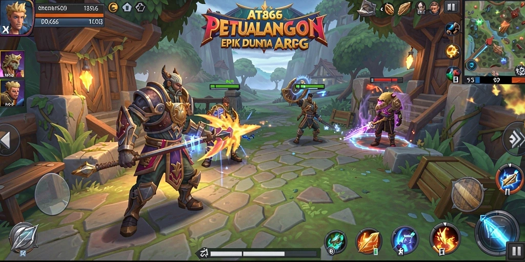 Tampilan gameplay seru dari AT866 saat beraksi di dunia ARPG.