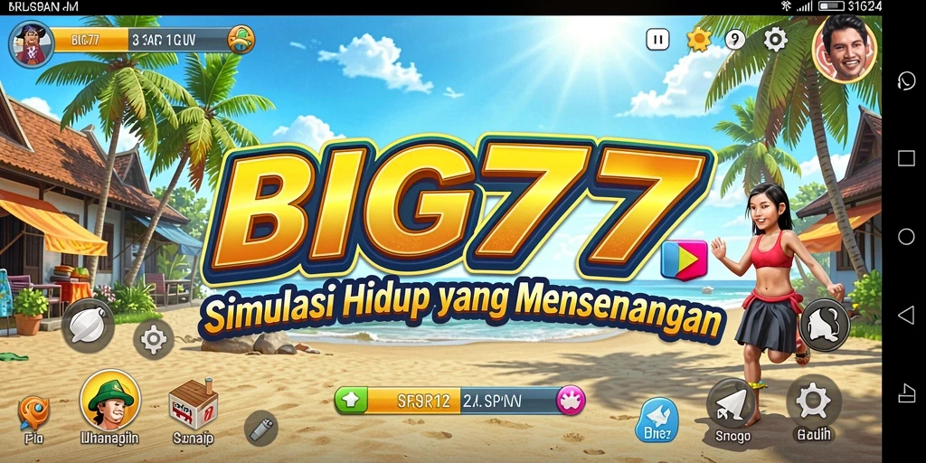 Tampilan menarik dari gameplay BIG77 dalam hidup virtual.