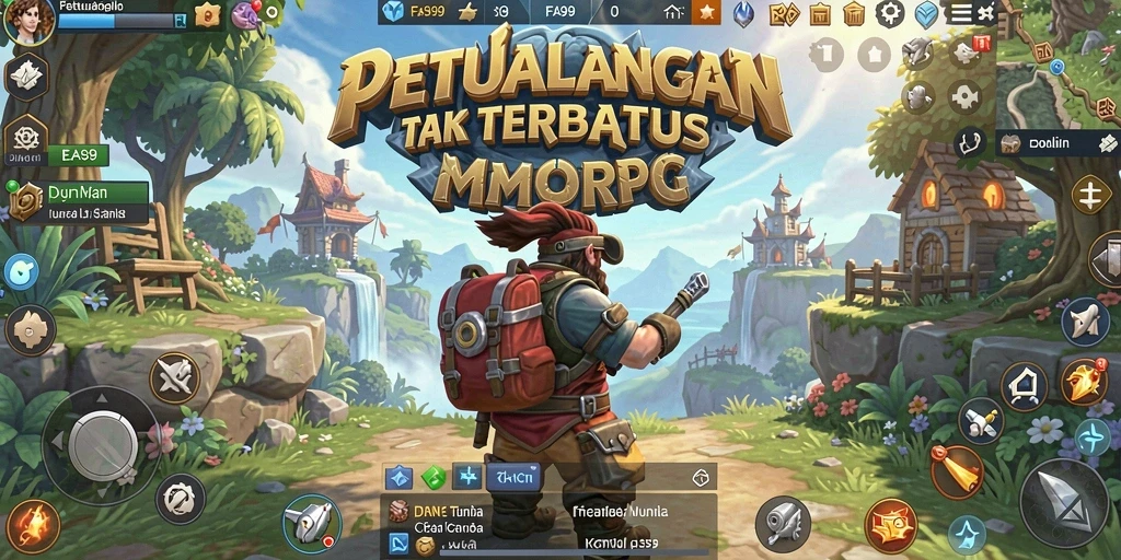 Gameplay seru dan interaksi sosial di FA99 MMORPG.