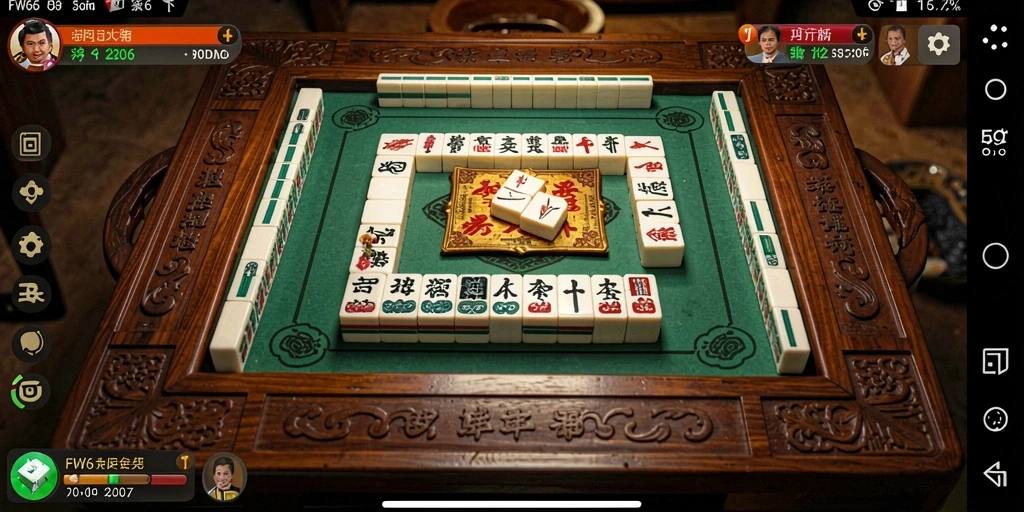 Screenshot permainan FW66 menampilkan momen seru saat mencocokkan ubin Mahjong.