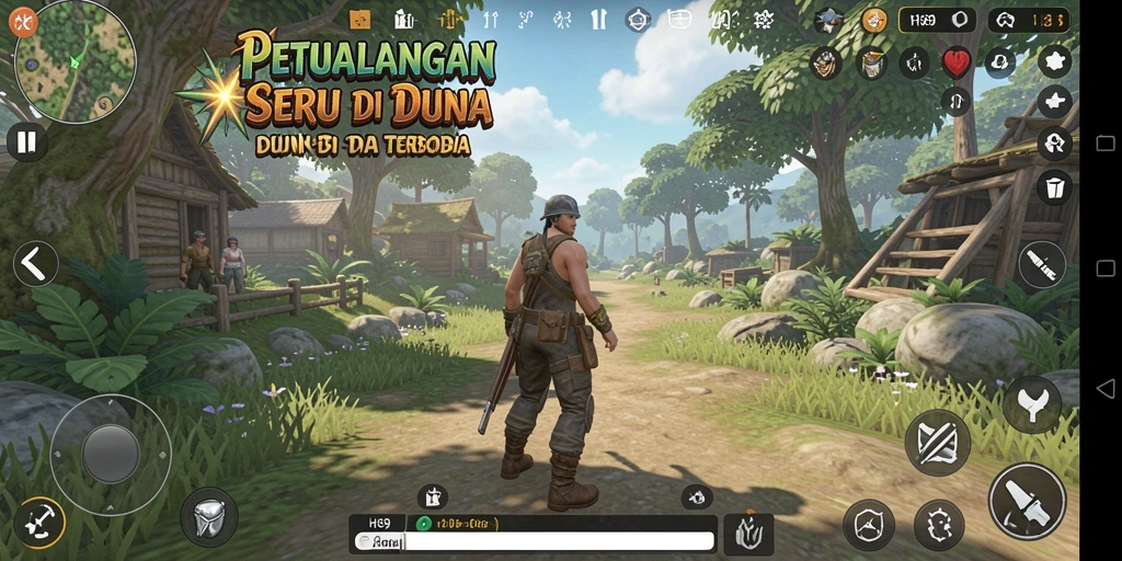 Tangkapan layar H89 menampilkan dunia terbuka yang luas dan menakjubkan.