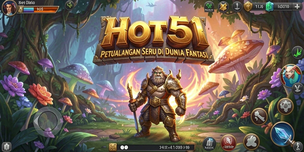 Screenshot HOT51 menampilkan aksi seru dalam petualangan mendebarkan.