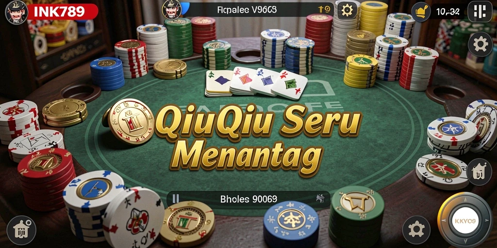 Gameplay menegangkan dalam QiuQiu di INK789.
