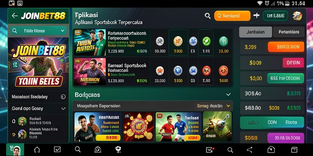 Tampilan menarik JOINBET88 saat taruhan olahraga berlangsung.