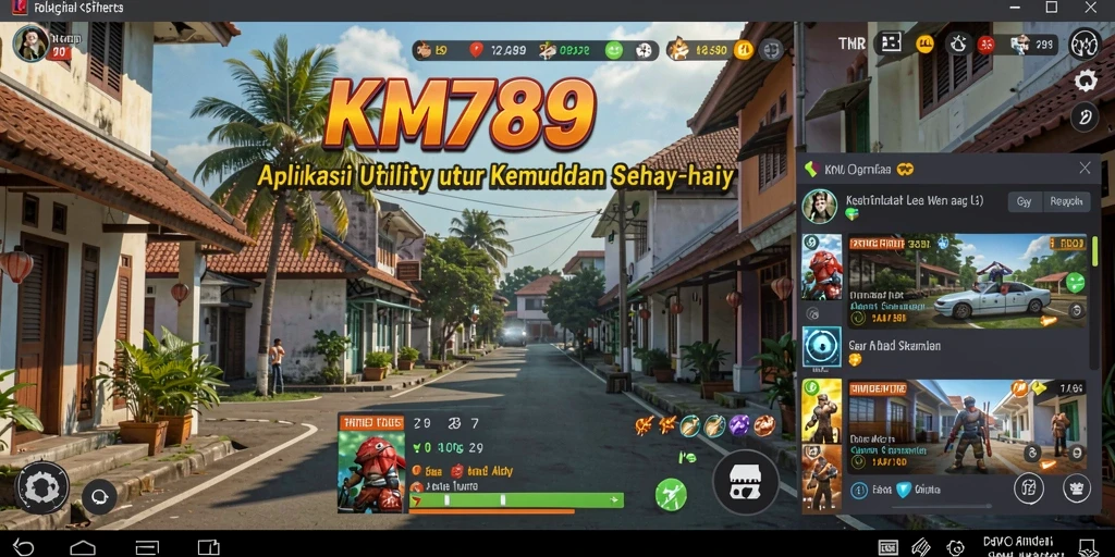 Screenshot KM789 menunjukkan antarmuka pengguna yang ramah dan desain yang modern.