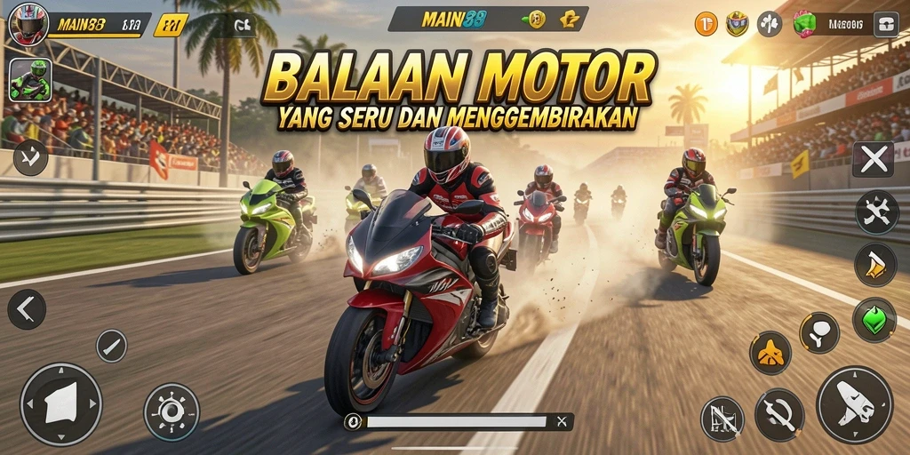 Gameplay seru balapan motor di MAIN88 yang memacu adrenalin.