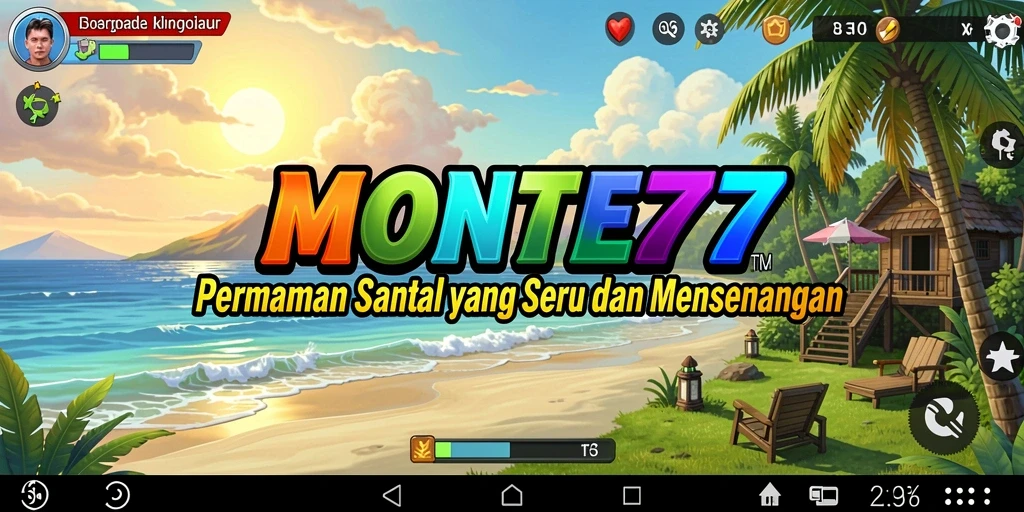 Tampilan gameplay MONTE77 yang menarik dan menghibur.
