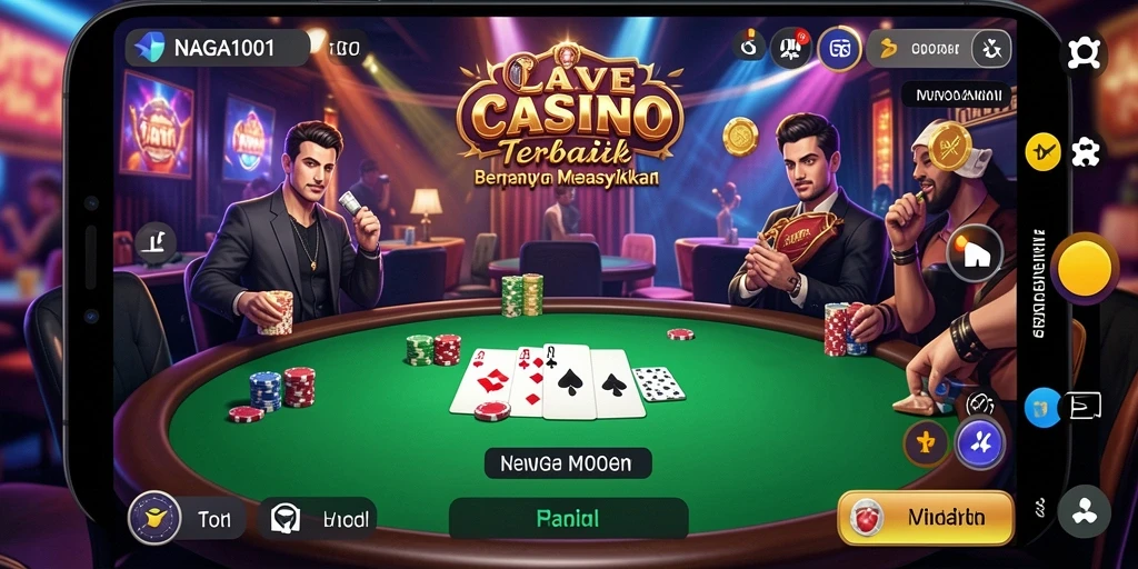Gameplay nyata live casino di NAGA1001 dengan dealer profesional.