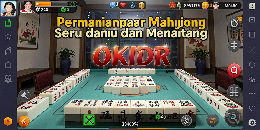 Gameplay seru dan menantang di OKIDR Mahjong.