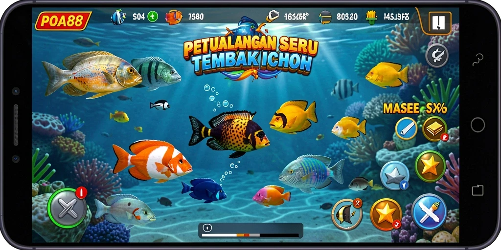 Gameplay seru menangkap ikan di POA88.