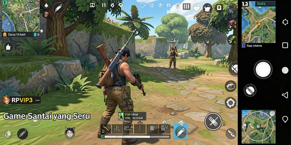 Screenshot RPVIP3 menampilkan gameplay seru dan penuh warna.