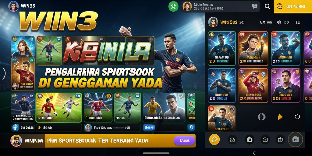 Tampilan gameplay WIN33 yang menampilkan taruhan olahraga secara langsung.