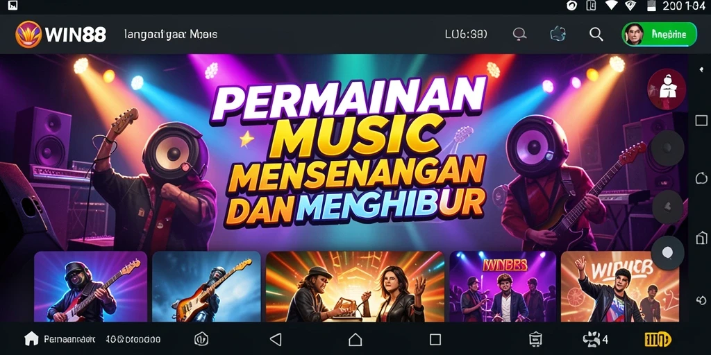 Screenshot gameplay WIN88 menampilkan pengalaman bermain musik yang seru.