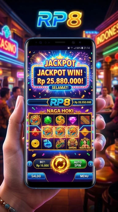 Tampilan aplikasi rp8 yang menarik dan mudah digunakan.